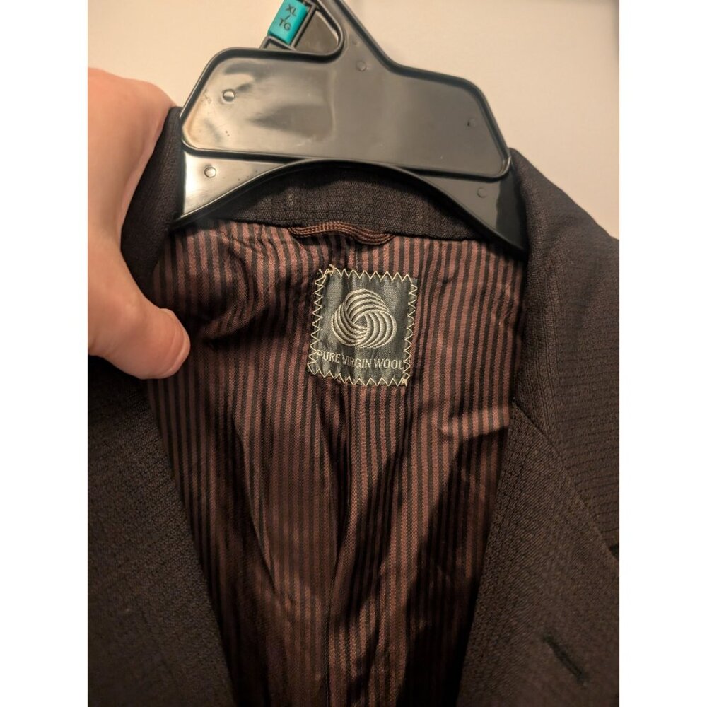 Vintage College Hall Pure Virgin Wool Men's Blazer/Sport Jacket, Black VGC - Picture 2 of 9